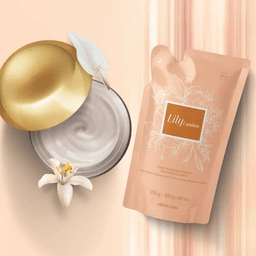 Refil Creme Acetinado Hidratante Desodorante Corporal Lily Lumière 250g O Boticário