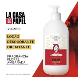 Loção Hidratante Cuide-se Bem La Casa de Papel 400ml O Boticário