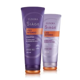 Combo Siàge Liso Intenso Eudora: Shampoo 250ml + Condicionador 200ml