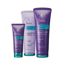 Kit Siàge Hidratação Micelar Eudora: Shampoo 250ml + Condicionador 200ml + Leave-In 100ml