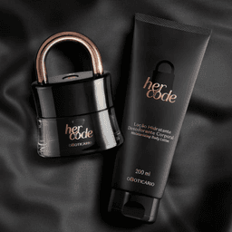Kit Her Code O Boticário: Eau De Parfum 50ml + Loção Corporal 200ml