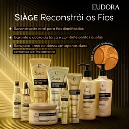 Kit Siàge Reconstrói os Fios Eudora: Shampoo 250ml + Condicionador 200ml