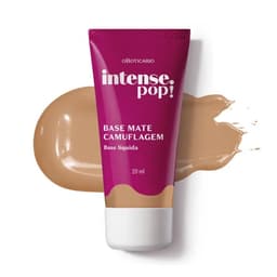 Base Mate Camuflagem Cor 190 Intense Pop! 20ml O Boticário