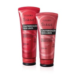 Combo Siàge Cauterização dos Lisos Eudora: Shampoo 250ml + Condicionador 200ml