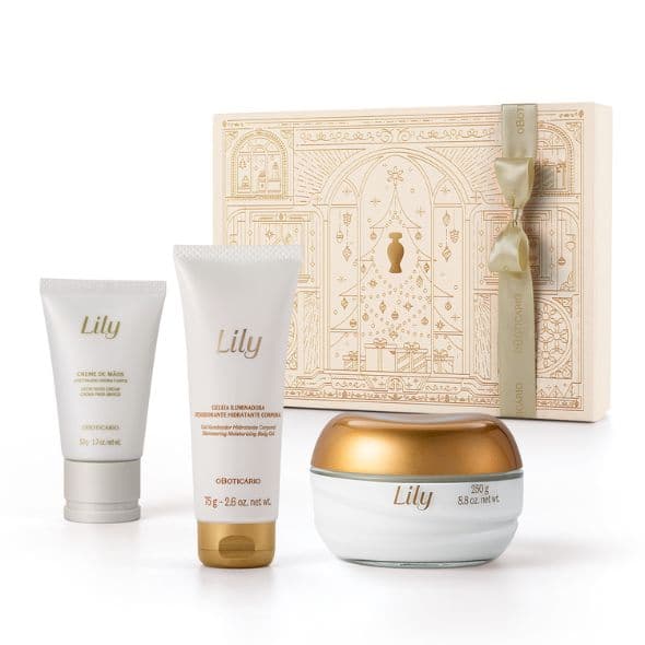Kit Lily Acetinados Presente Natal 2024 O Boticário