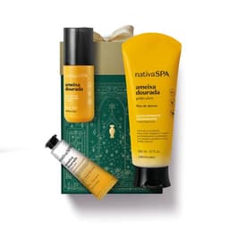 Kit Nativa Spa Ameixa Dourada Presente Natal 2024 (3 itens) O Boticário