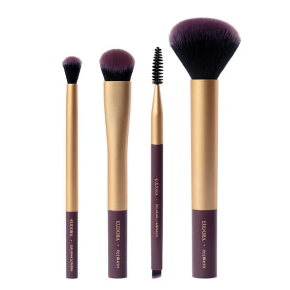 Kit de Pincéis Essentials Eudora