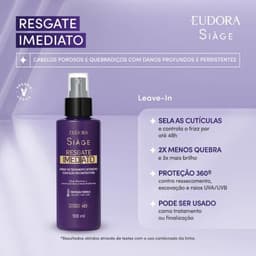 Leave-In Siàge Resgate Imediato 100ml Eudora