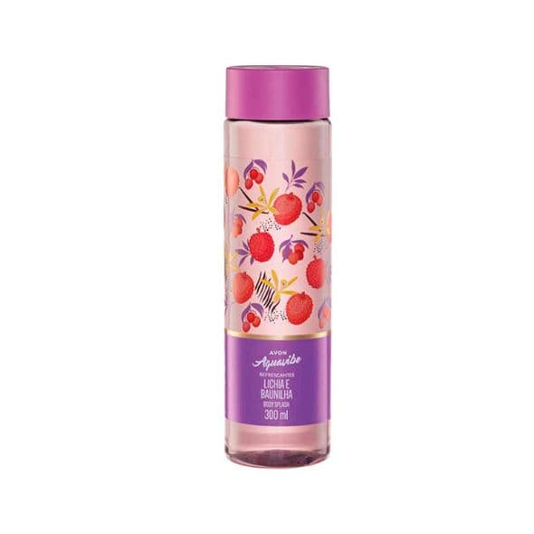 Body Splash Aquavibe Lichia e Baunilha 300ml Avon