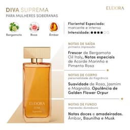 Diva Suprema Desodorante Colônia 100ml Eudora