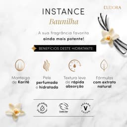 Refil Creme Hidratante Corporal Instance Baunilha 350ml Eudora