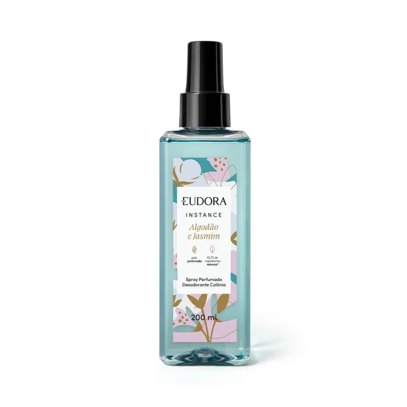 Spray Perfumado Instance Algodão e Jasmim Eudora
