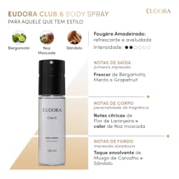 Body Spray Club 6 100ml Eudora