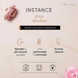 Sabonete em Barra Instance Rosa Absoluta 80g (4 unidades) Eudora