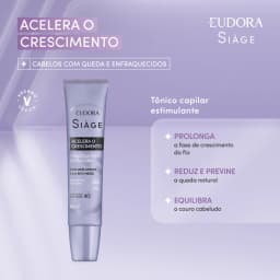 Tônico Capilar Siàge Acelera o Crescimento 65ml Eudora