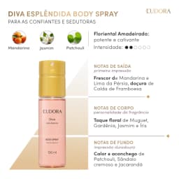 Body Spray Diva Esplêndida Desodorante 100ml Eudora