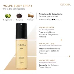 Body Spray Volpe Desodorante 100ml Eudora