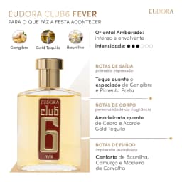 Club 6 Fever Desodorante Colônia 95ml Eudora