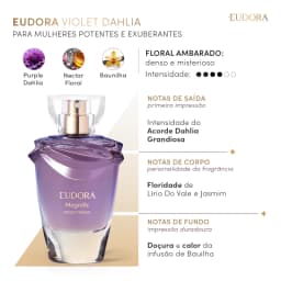 Magnific Violet Dahlia Desodorante Colônia 75ml Eudora