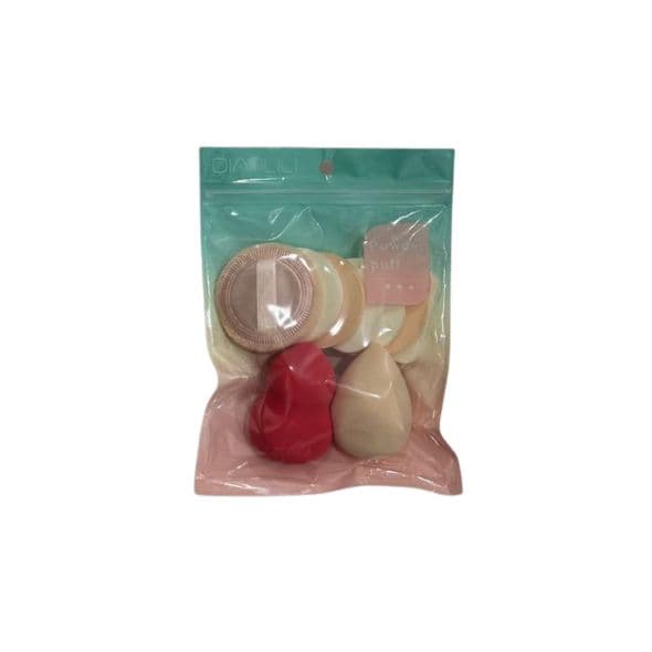 Kit Esponjas de Maquiagem Powder Puff (9 Unidades) Qianlili