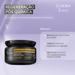 Máscara Repositora Siàge Regeneração Pós Química 250g Eudora