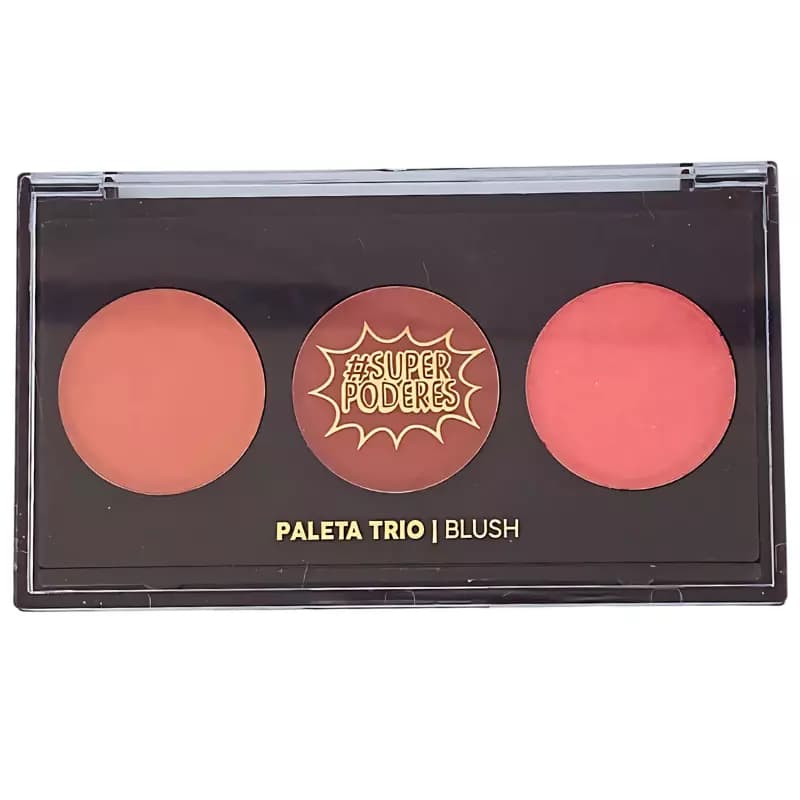 Paleta Trio Super Poderes: Contorno + Iluminador + Blush
