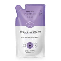Refil Loção Hidratante Cuide-se Bem Rosa e Algodão O Boticário