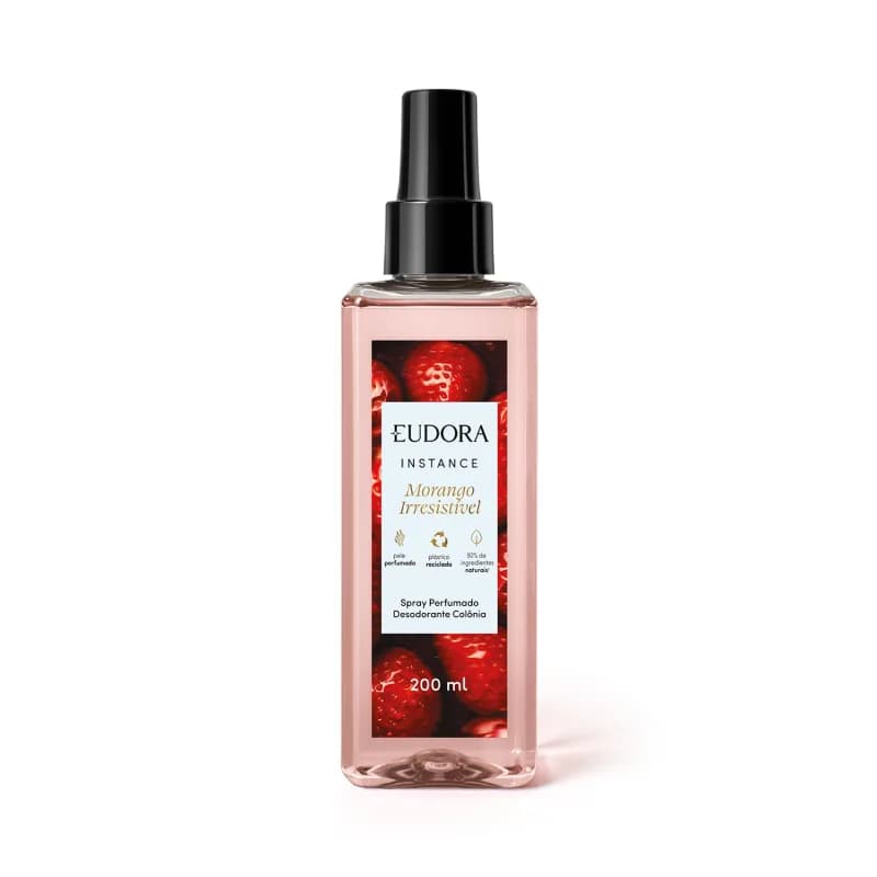 Spray Perfumado Instance Morango Irresistível Eudora