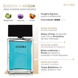 Eudora H Acqua Desodorante Colônia 100ml