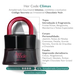 Her Code Clímax Eau de Parfum 50ml O Boticário