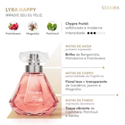 Lyra Happy Desodorante Colônia 75ml Eudora