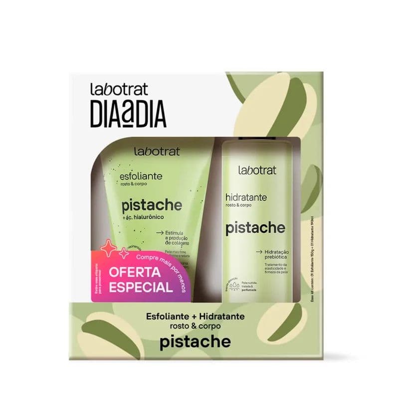 Kit Esfoliante + Hidratante Pistache Labotrat Dia a Dia