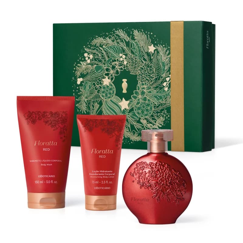 Kit Floratta Red Presente Natal O Boticário