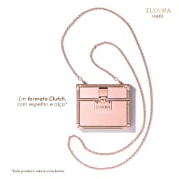 Paleta Clutch Metals Rosé Multifuncional Eudora Make 10G