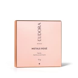 Paleta Clutch Metals Rosé Multifuncional Eudora Make 10G