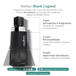 Malbec Black Legend Desodorante Colônia 100ml O Boticário