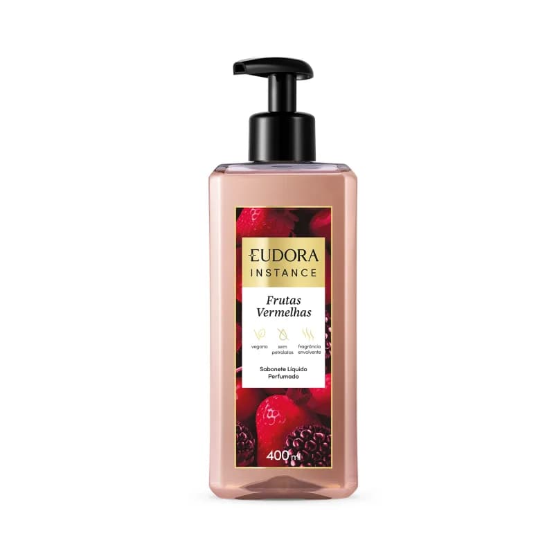 Sabonete Líquido Perfumado Instance Frutas Vermelhas 400ml Eudora