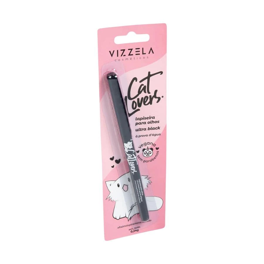 Lapiseira Para Olhos Cat Lovers Preta 240mg Vizzela