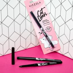 Lapiseira Para Olhos Cat Lovers Preta 240mg Vizzela