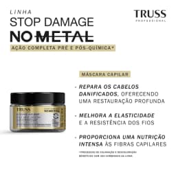Máscara Capilar Stop Damage No Metal 180g TRUSS
