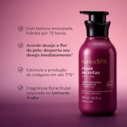 Creme Perfumado Rosas Secretas 400ml O Boticário