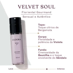Body Spray Velvet Soul 100ml Eudora