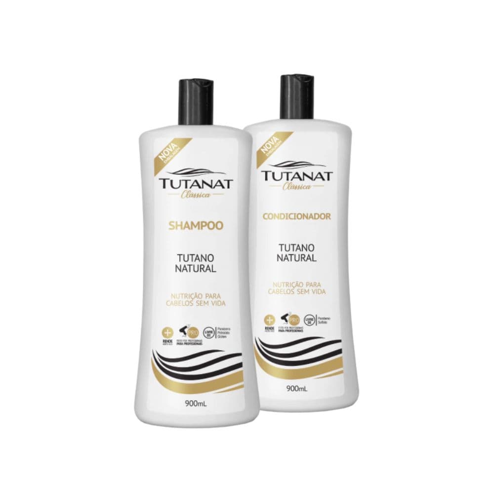 Kit Clássico Tutanat Shampoo 900ml + Condicionador 900ml