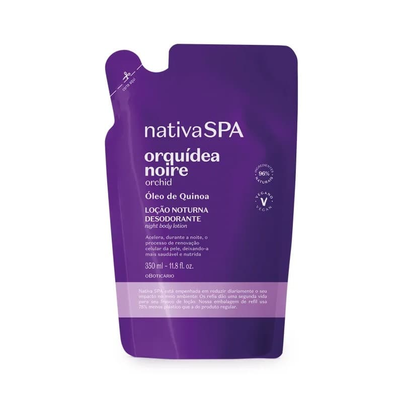 Refil Loção Hidratante Nativa SPA Orquídea Noire 350ml O Boticário