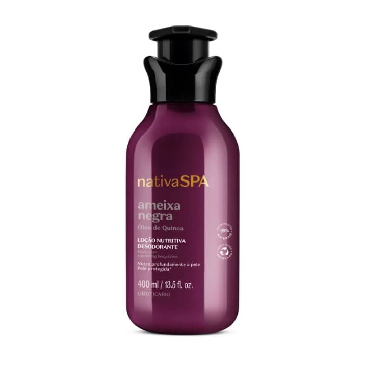 Hidratante Ameixa Negra Desodorante Corporal Nativa Spa 400ml