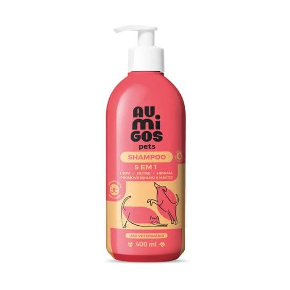 Shampoo 5 em 1 Au.Migos Pets 400ml O Boticário