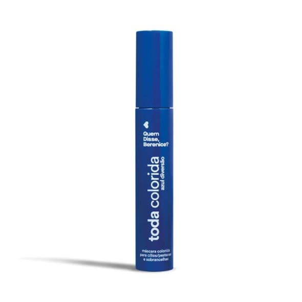 Máscara para Cílios e Sobrancelhas Azul Diversão Toda Colorida 10g QDB
