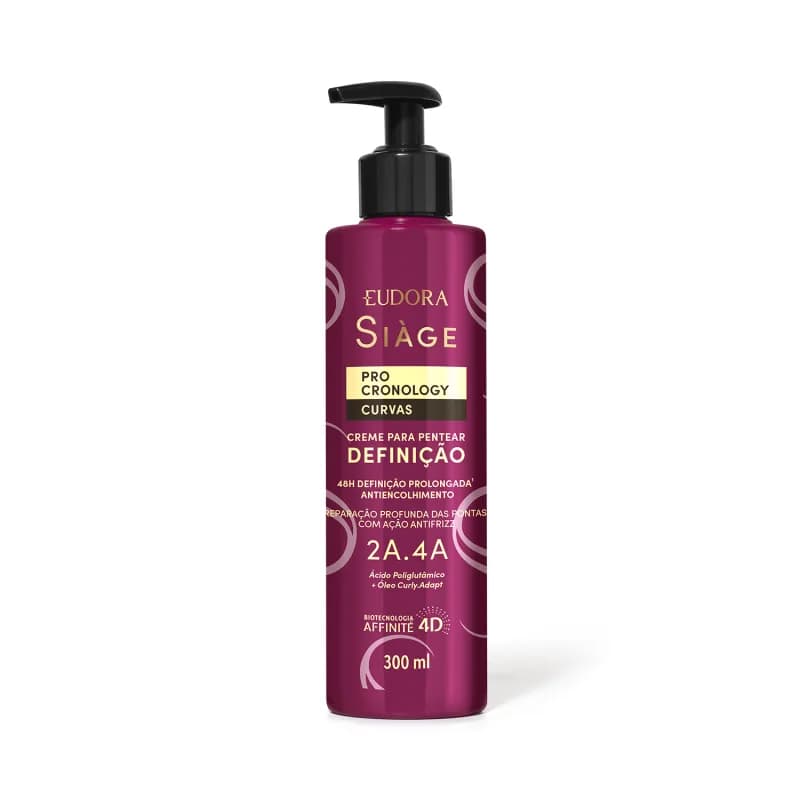 Creme para Pentear Definição Siàge Pro Cronology Curvas 300ml Eudora