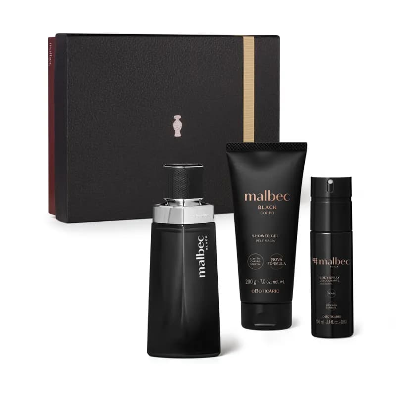 Kit Malbec Black Presente Dia dos Pais 2025 (3 itens) O Boticário