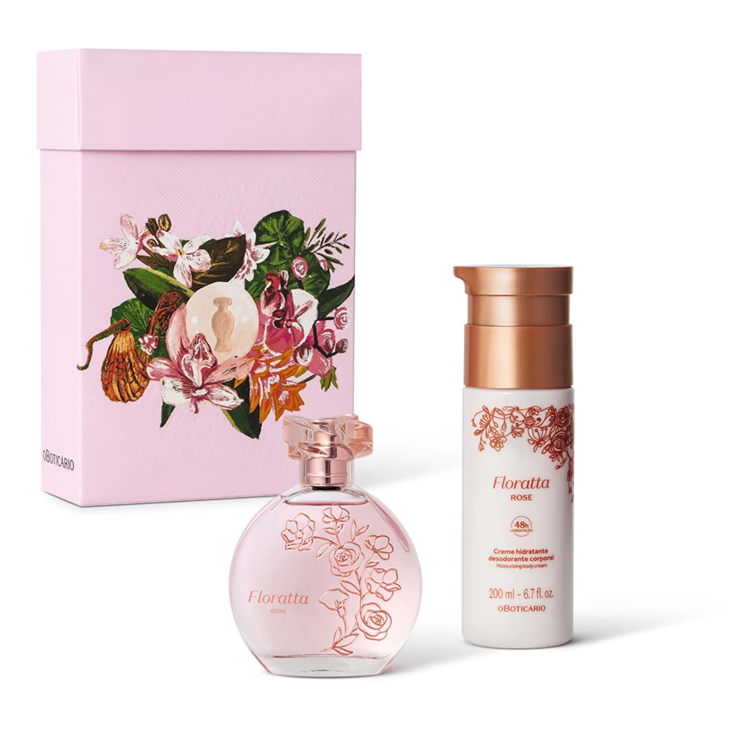 Kit Floratta Rosé Presente Dia Das Mães 2026 O Boticário